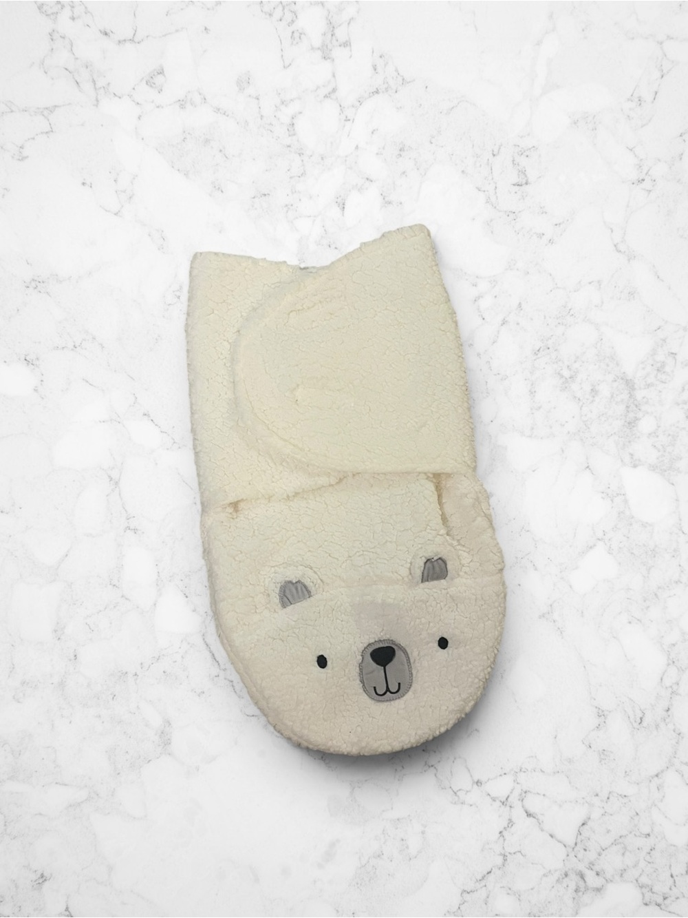 chick pea Cream Bear Baby Swaddle Sack